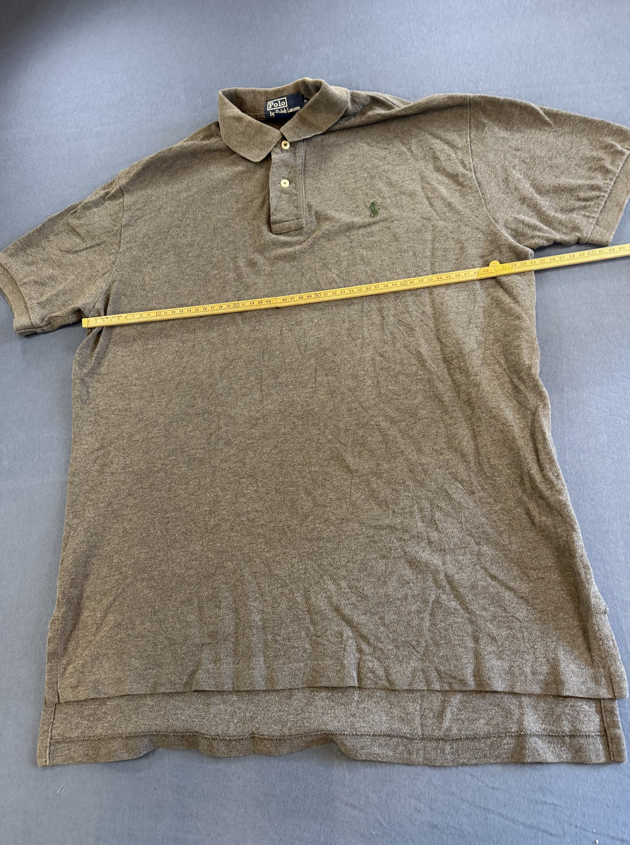 Grijs Polohemd (Polo Ralph Lauren Piquéshirt), Heren Maat L
