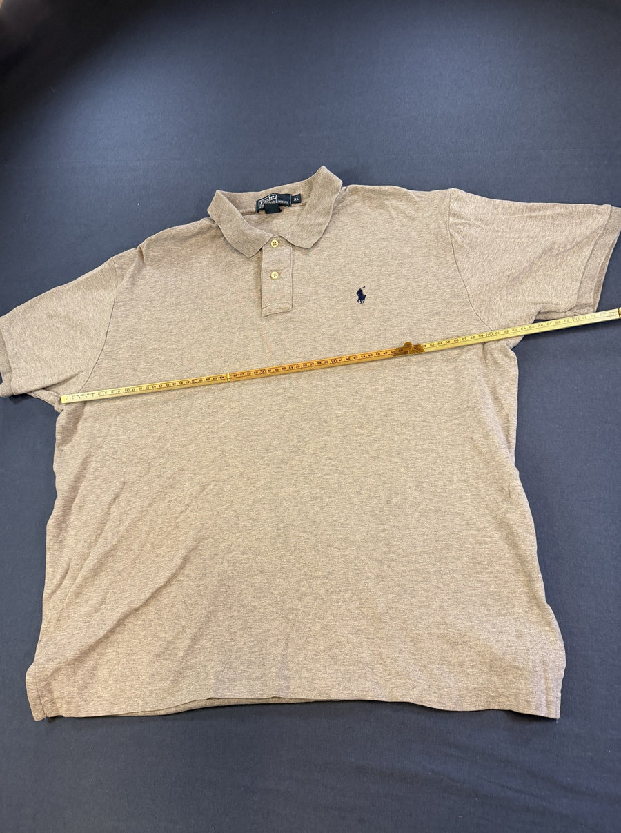 Heren poloshirt Ralph Lauren grijs melange (piquéshirt), maat XL