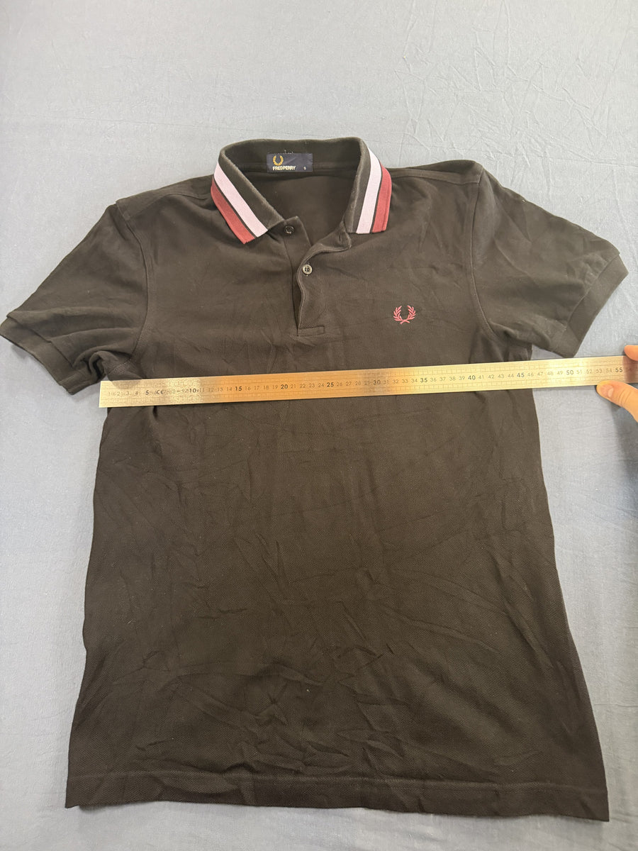 Fred Perry twin tipped polo zwart maat S