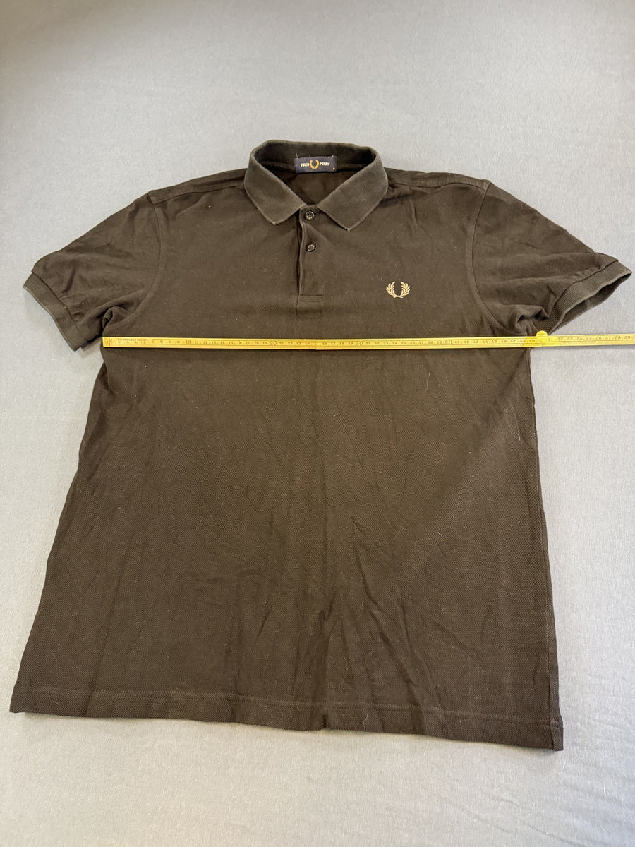 Zwart Fred Perry M6000 piqué polo (poloshirt) heren maat M