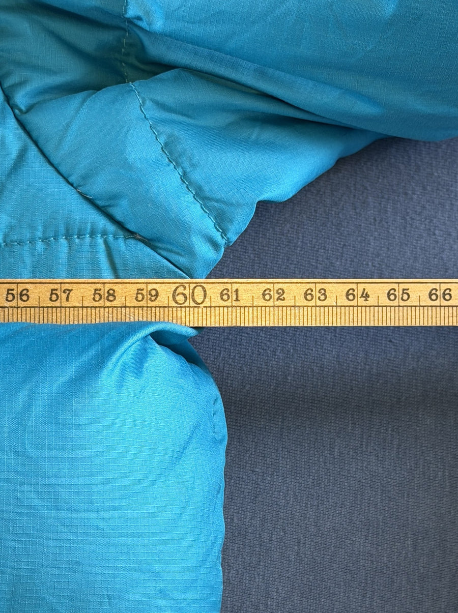 Blauwe The North Face jas, maat M (puffer jack / gewatteerde winterjas)