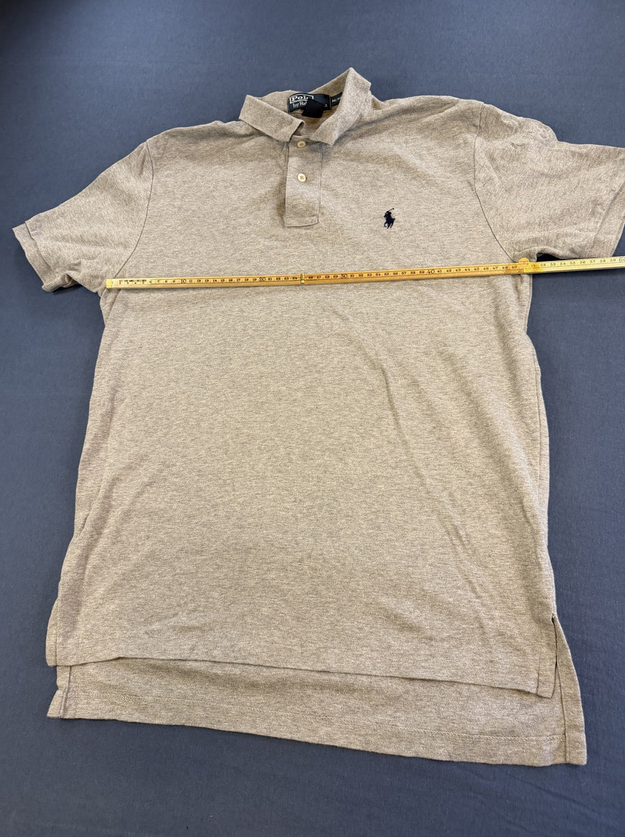 Grijze piqué polo van Polo Ralph Lauren (poloshirt), maat M