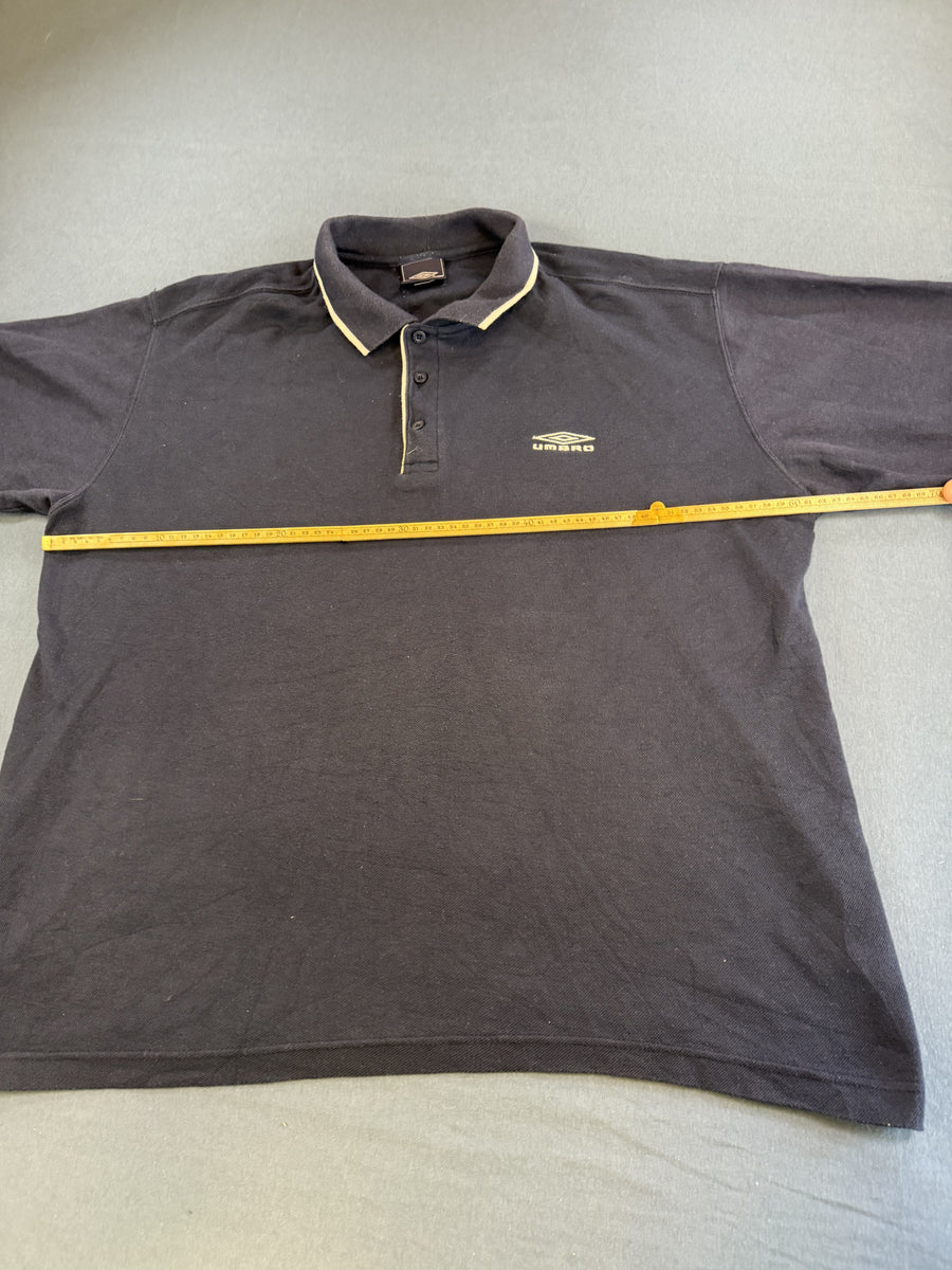 Blauw vintage poloshirt van Umbro, maat XL (piquépolo / terrace polo)