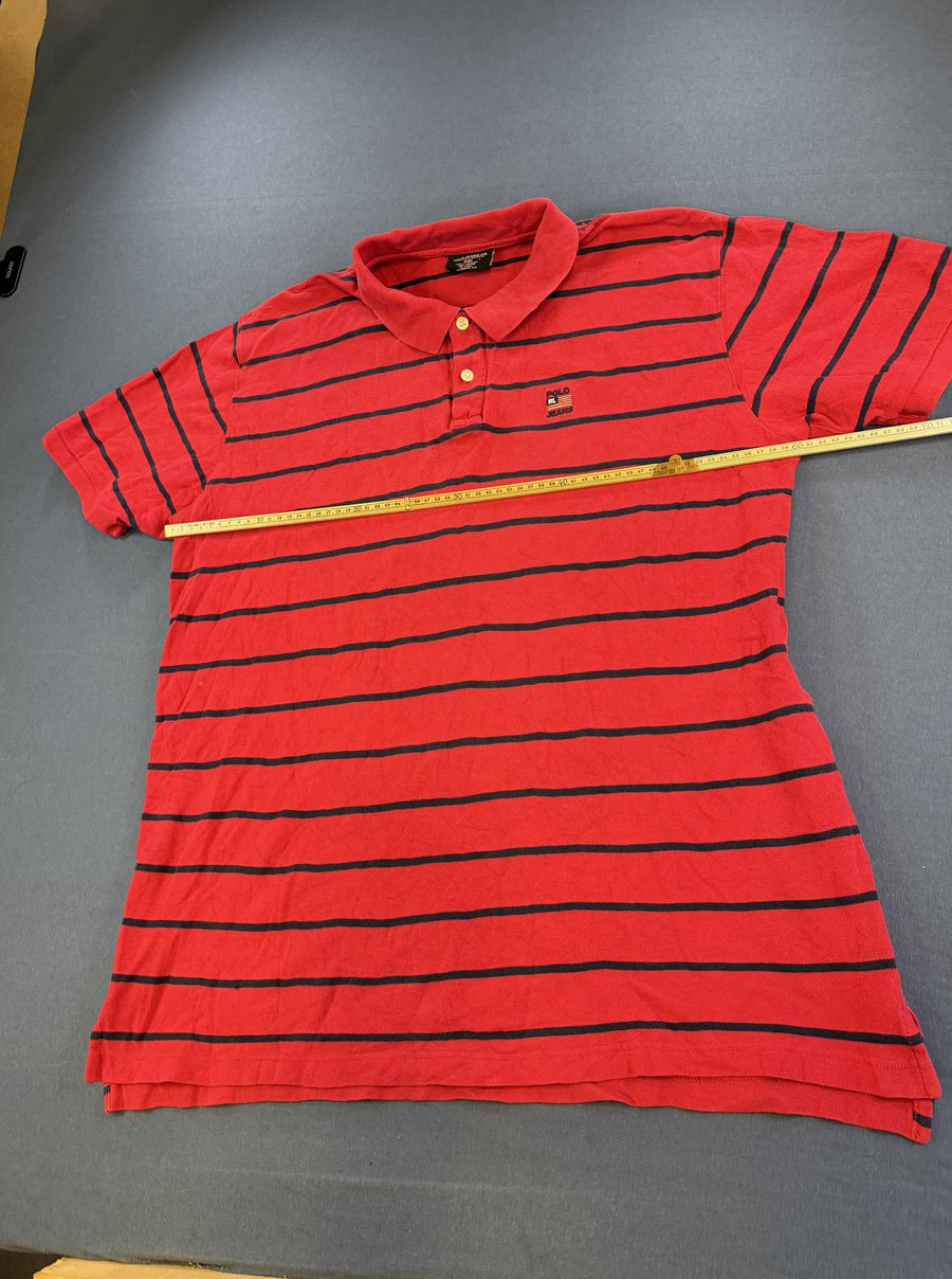 Rode Polo Ralph Lauren (piqué poloshirt / polo), maat L
