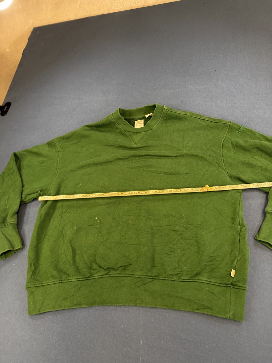 Levi's sweater groen heren maat L sweatshirt trui crewneck