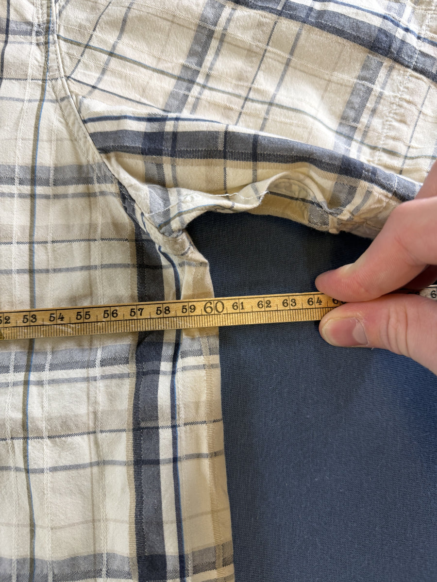 Beige flanel overhemd van The North Face in maat XL (geruit houthakkershemd)