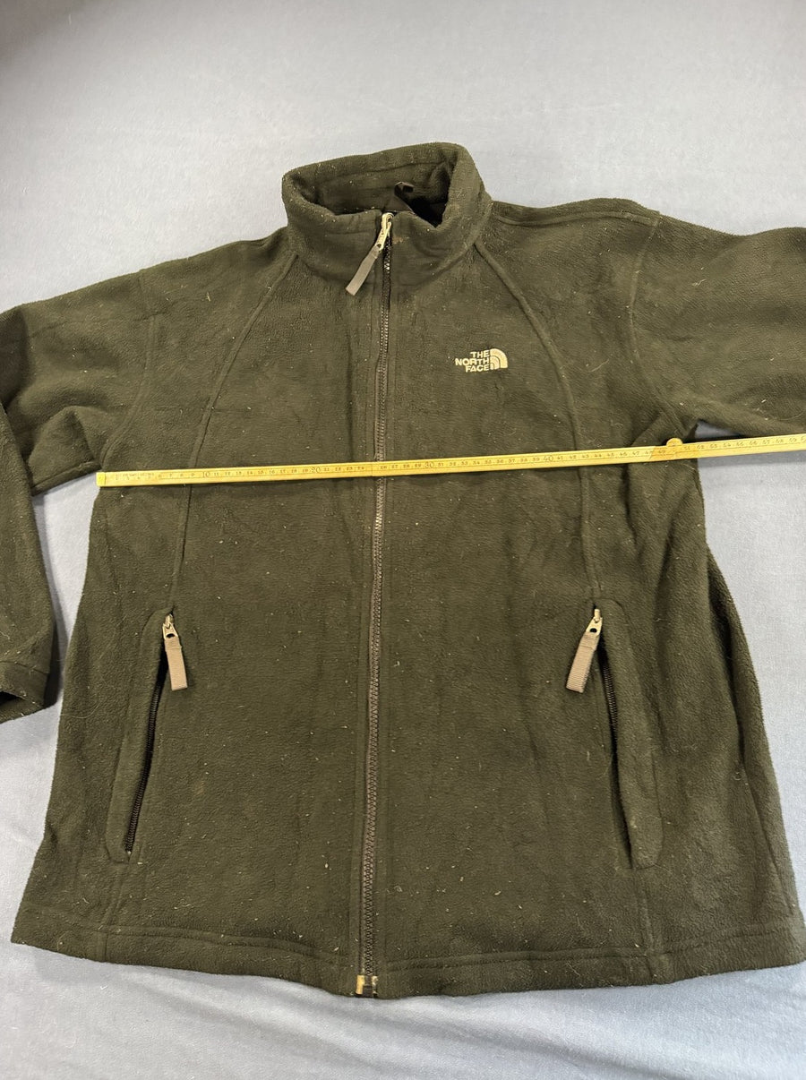Zwarte The North Face rits-vest, maat M (fleecevest / fleecetrui)