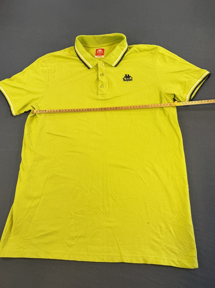 Geel Kappa poloshirt (sportshirt / polo), maat XL, piqué katoen