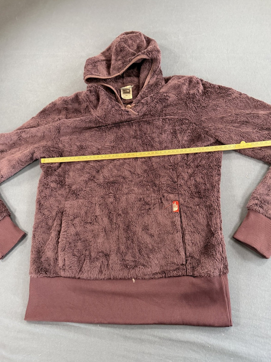 Paarse sherpa fleecetrui (fleecehoodie/fleecevest) The North Face - maat M