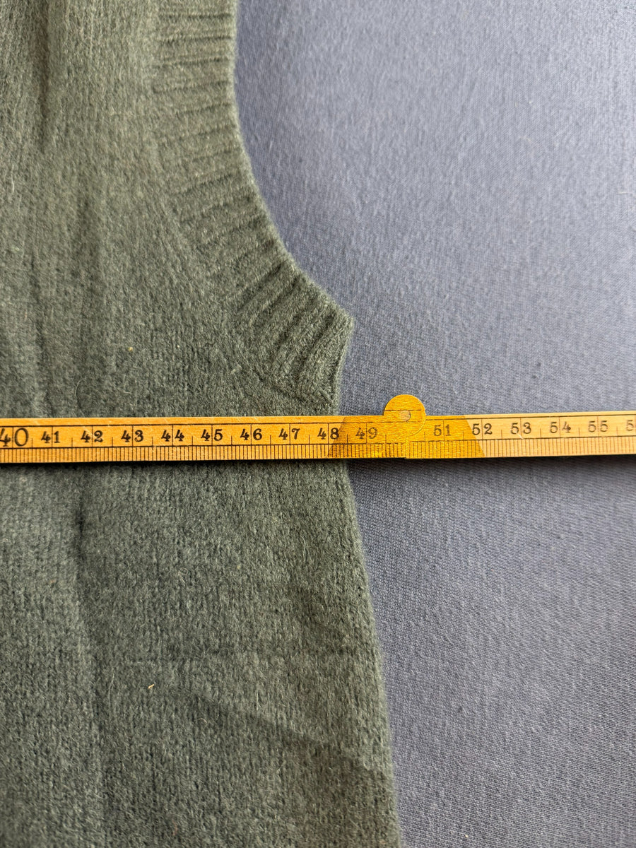 Levi's trui groen geruit heren maat L wol sweater pullover gebreid vintage
