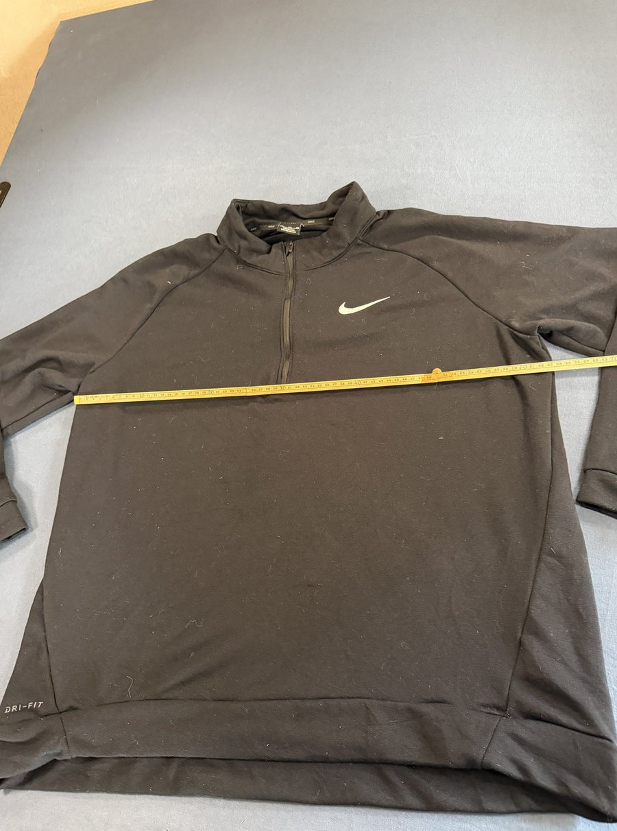 Zwart Nike sportvest, maat XXL (fleecevest / quarter-zip trui)