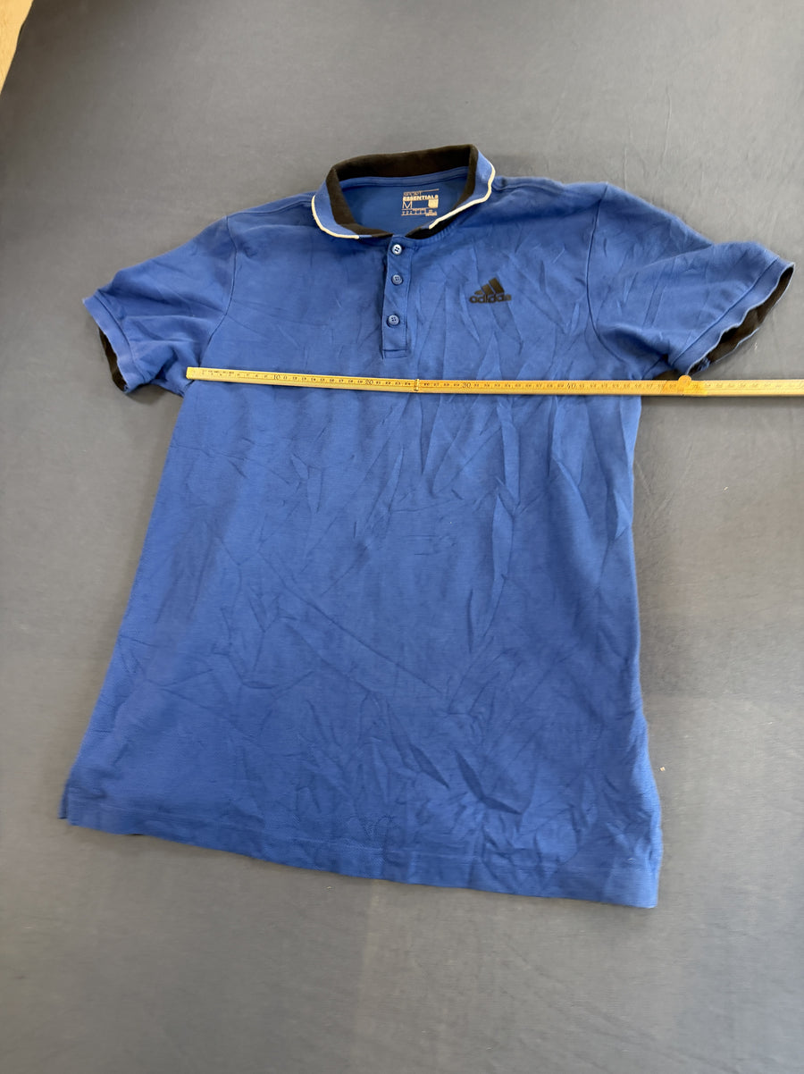 Blauwe adidas polo (sportshirt), maat M