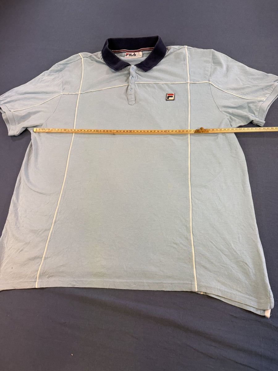 Blauwe FILA polo maat 4XL (tennisshirt / poloshirt)