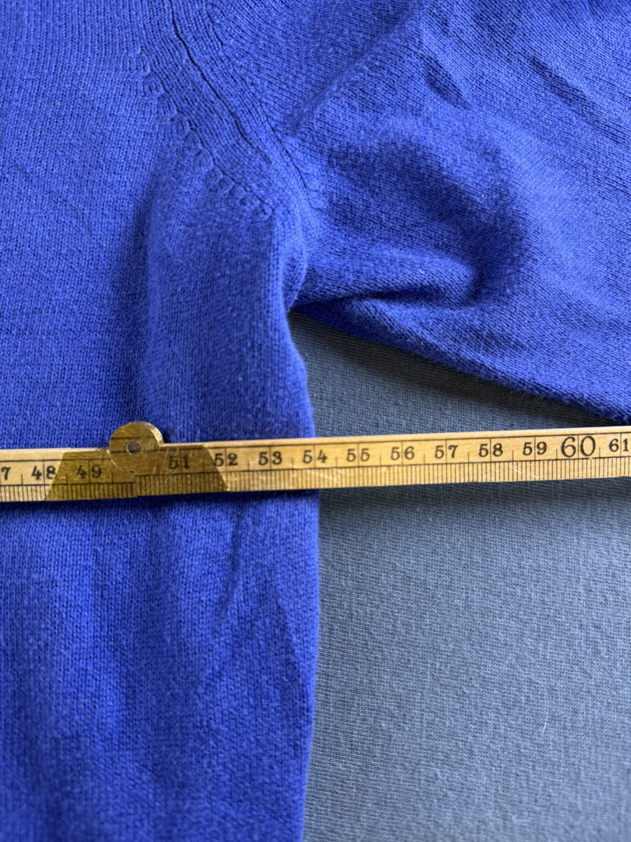 Blauwe Tommy Hilfiger heren trui maat XL (sweater / pullover), gebreid katoen