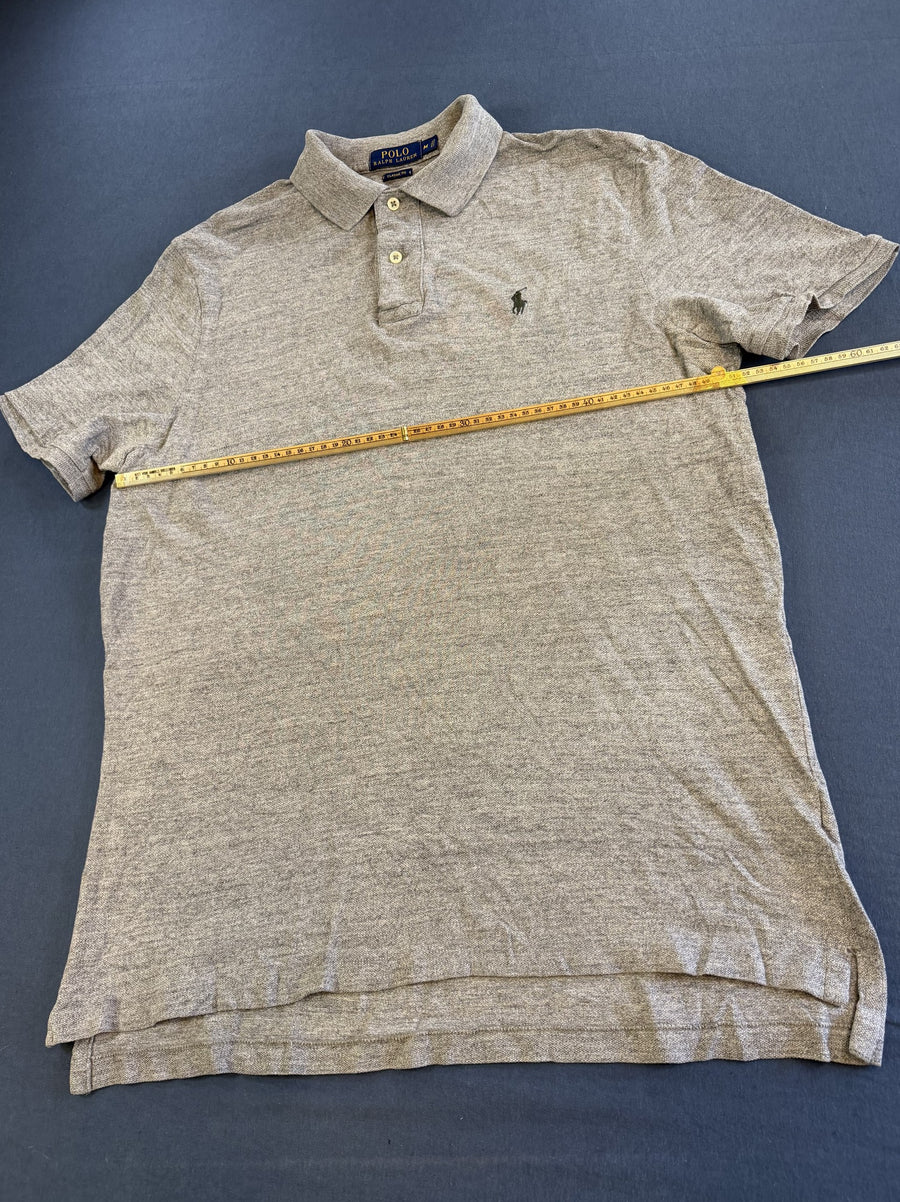 Grijze piqué polo van Ralph Lauren (poloshirt), Maat M Heren