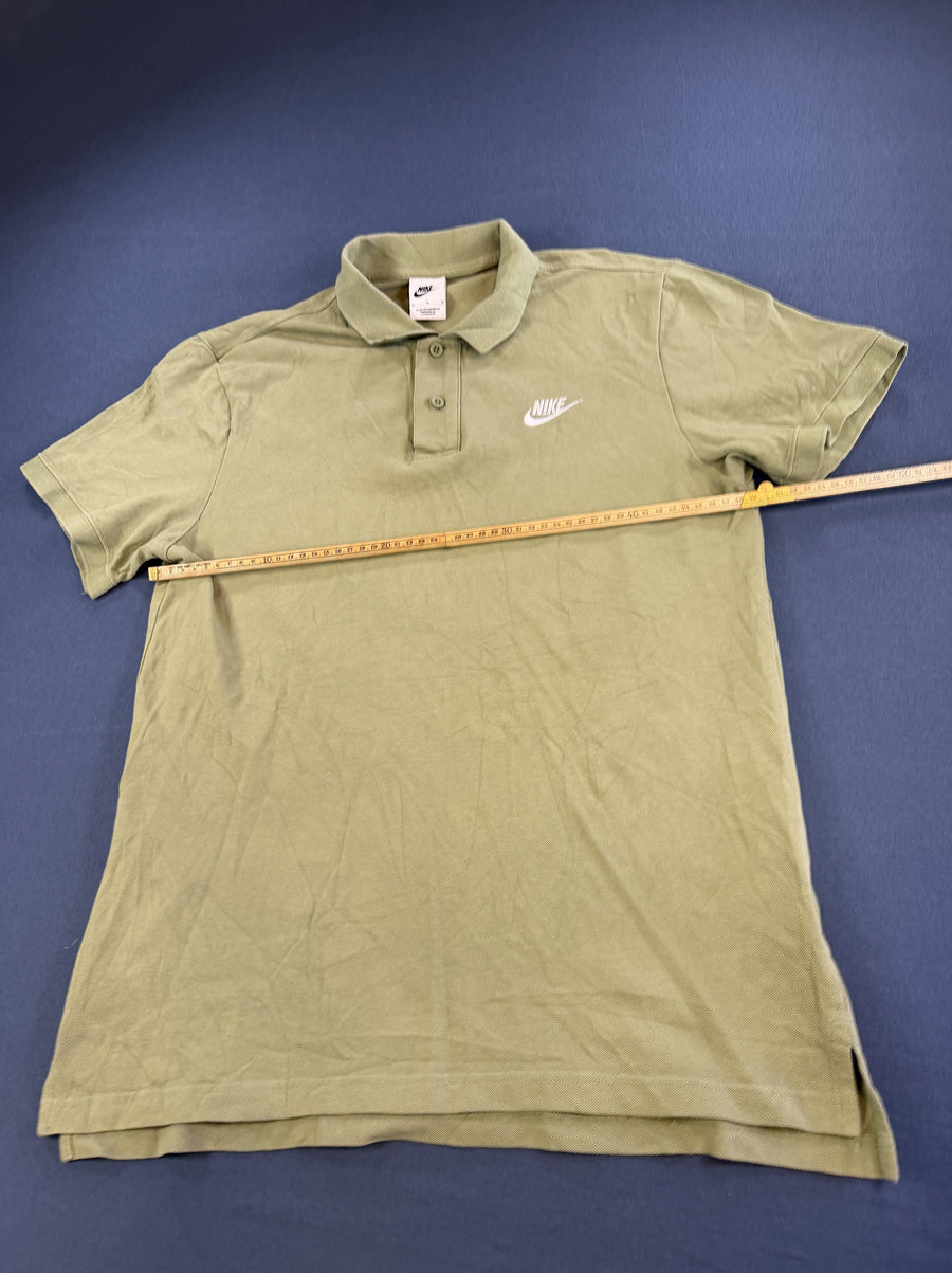 Groene Nike piqué polo maat M (poloshirt heren)