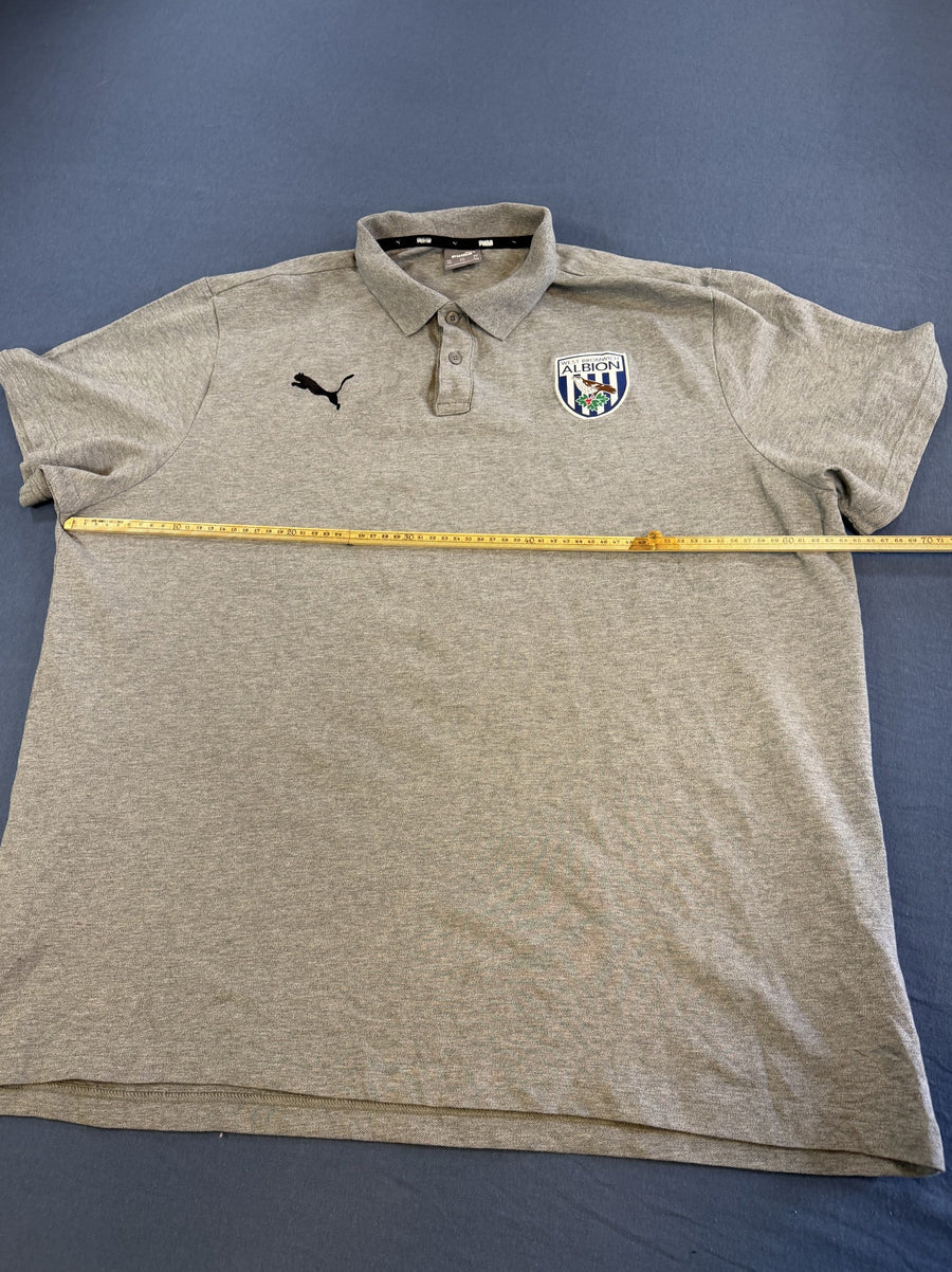 Grijze Puma polo West Bromwich Albion (supportersshirt), maat 3XL