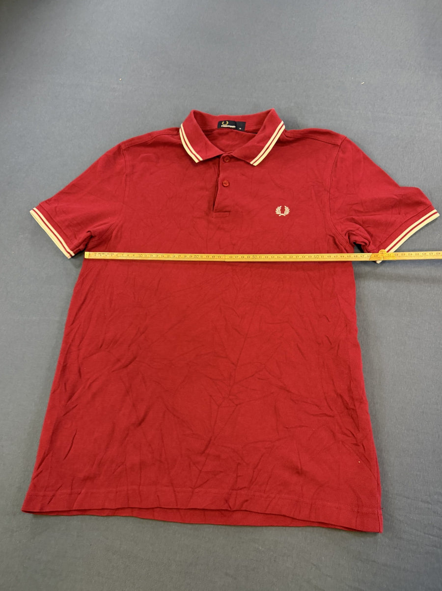 rood Fred Perry maat M (polo / poloshirt) - twin tipped pique