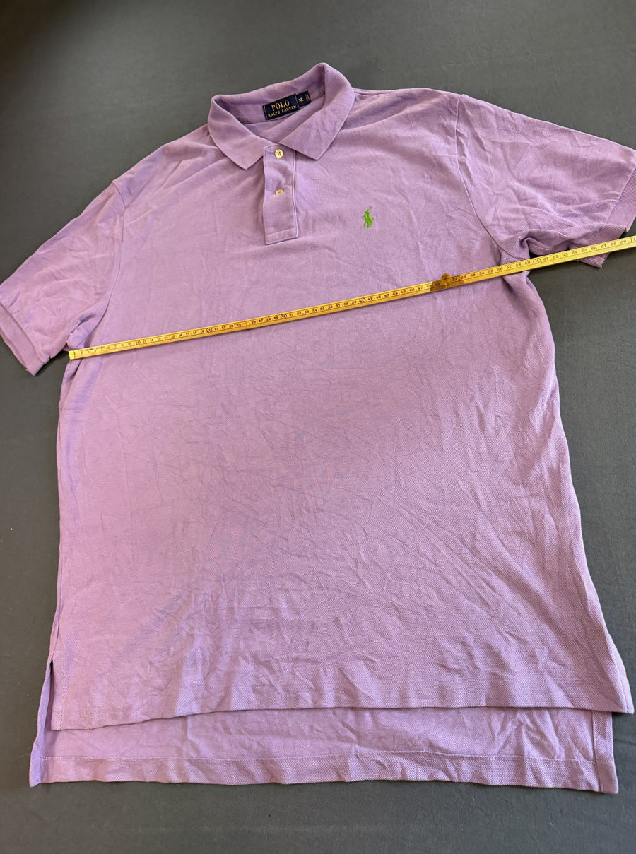 Paarse Ralph Lauren Piqué-Polo (Heren Poloshirt / Pikeshirt), Maat XL
