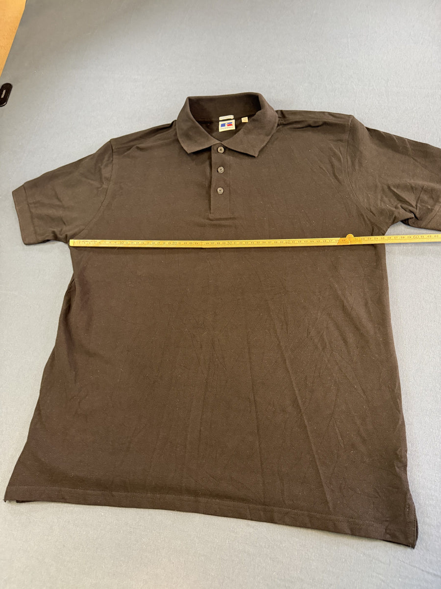Zwarte Russell Athletic polo (poloshirt), maat M, katoen