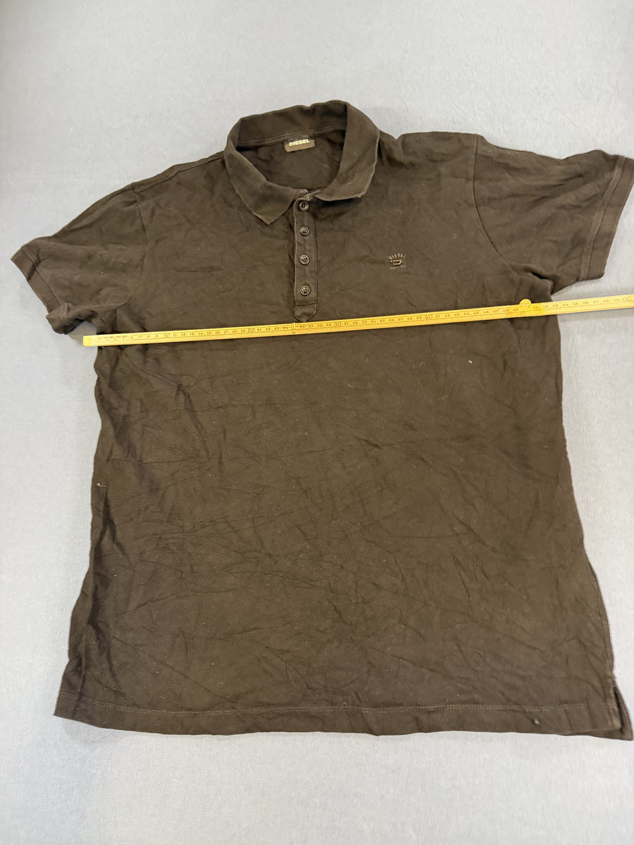 Maat L – zwarte Diesel polo (poloshirt / polohemd)