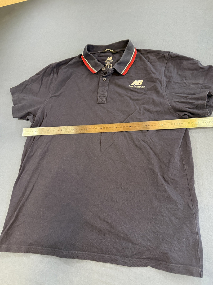 Blauw poloshirt (sportpolo) van New Balance, maat XL