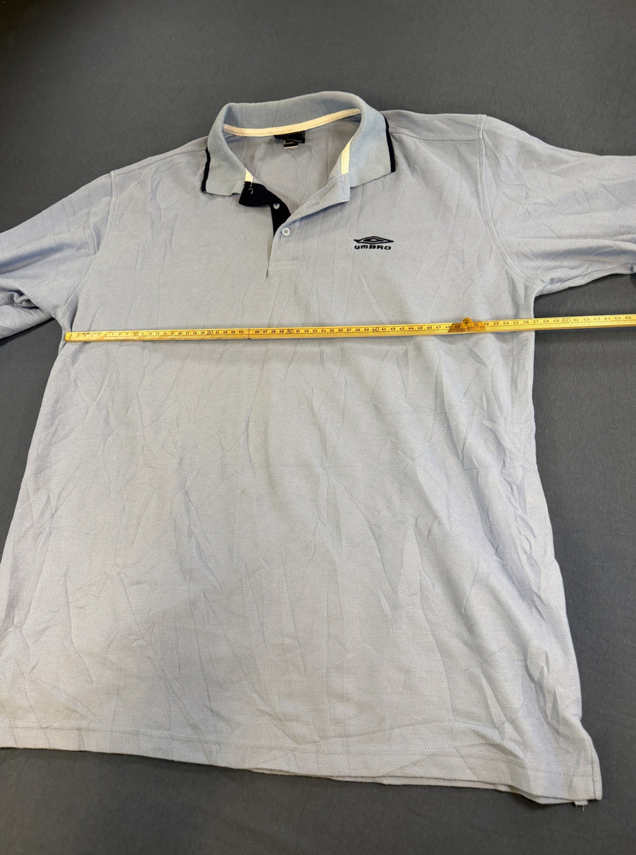 Blauwe Umbro top in piqué (polo / piquéshirt), maat M