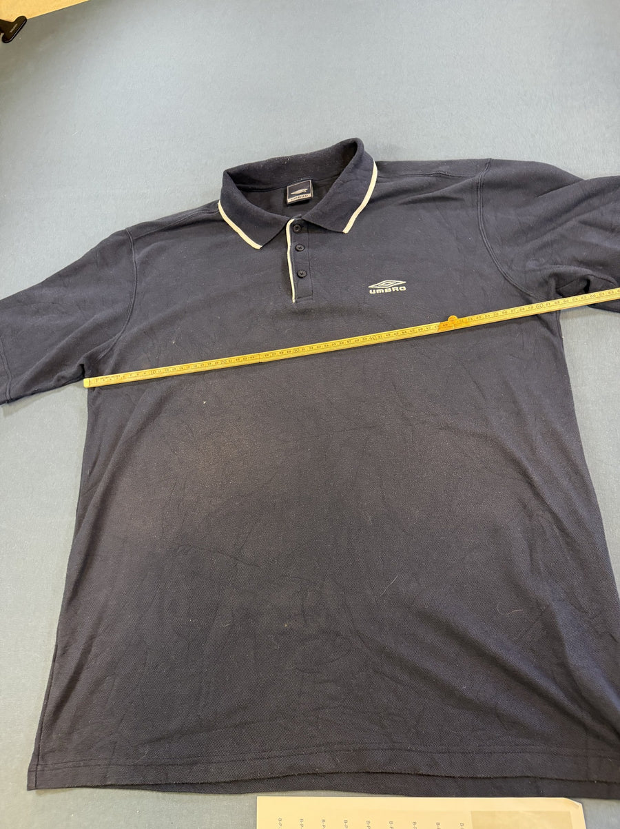 Blauw Umbro sportpolo maat XXL (piqué poloshirt)