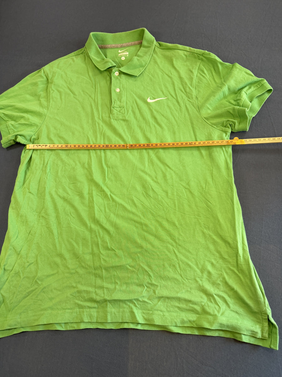 Groene Nike piqué polo (sportpolo / polohemd), maat L