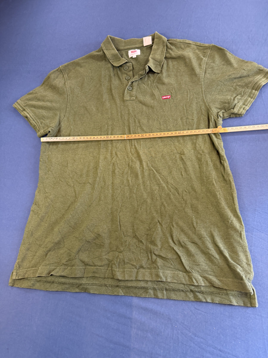 Kaki Levi's poloshirt (polo), maat XL