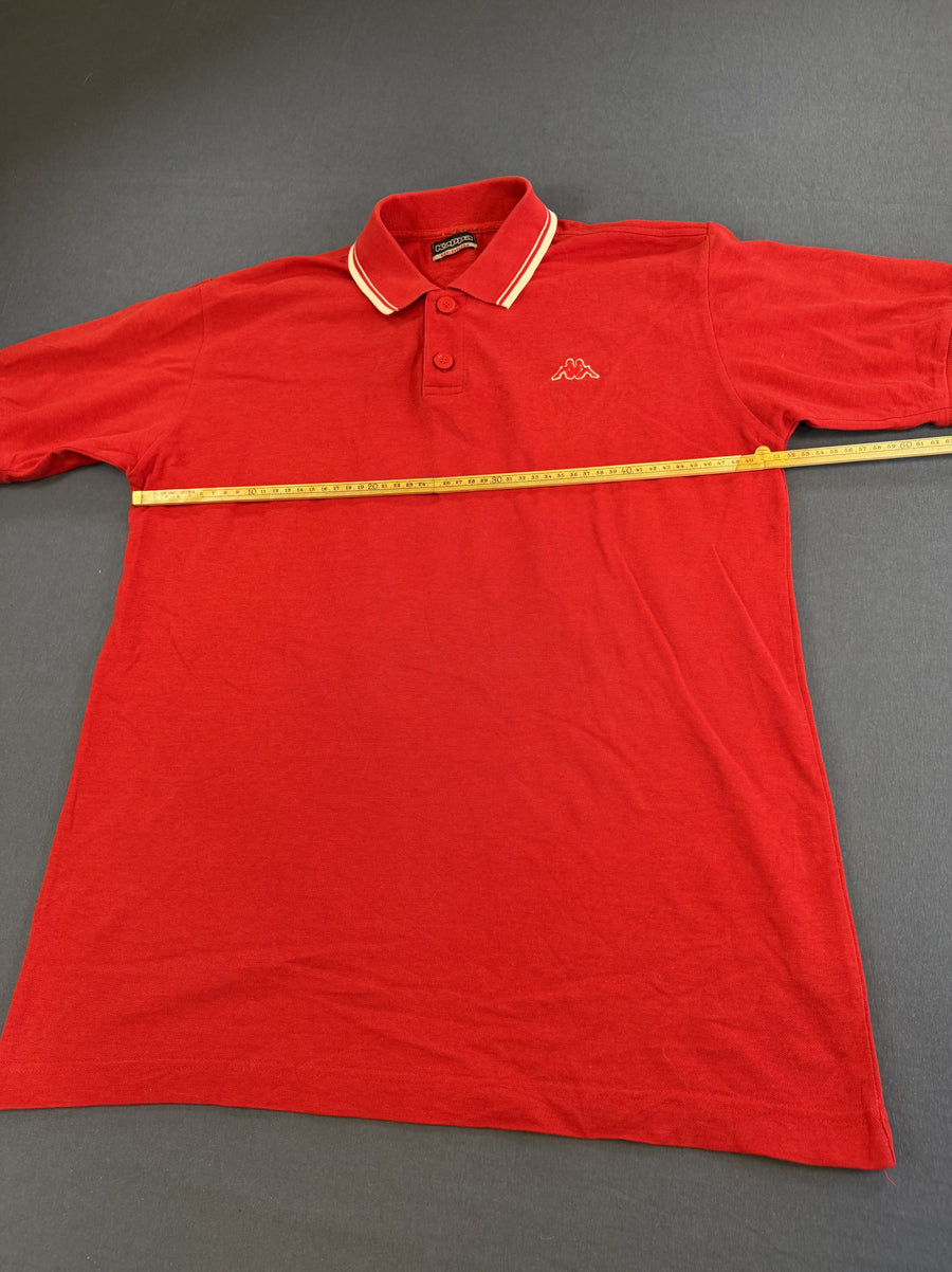 Rode Kappa polo heren, maat M (poloshirt / sportshirt met Omini-logo)