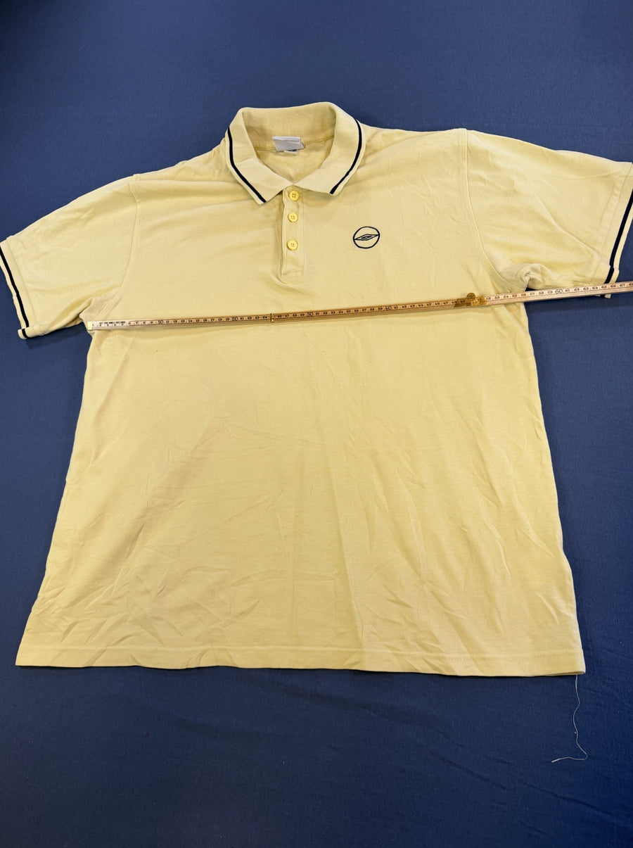 gele polo van Umbro, maat L (piqué top / golfshirt)
