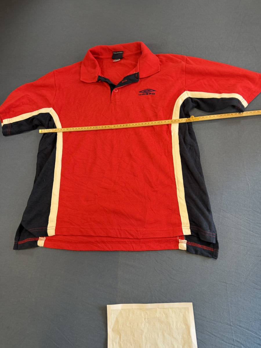 Rode Umbro polo (sportshirt), maat M