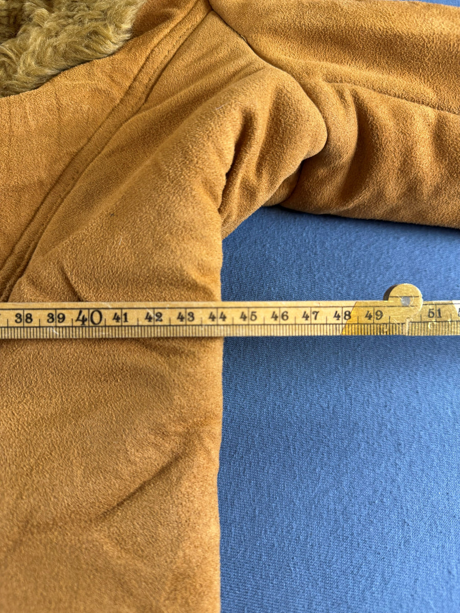 Vintage Dressing Afghaanse jas bruin dames maat S