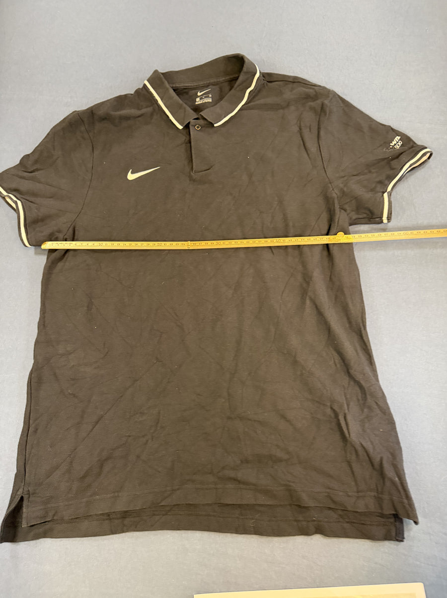Nike heren poloshirt zwart (piqué / golfpolo), maat XL, 100% katoen