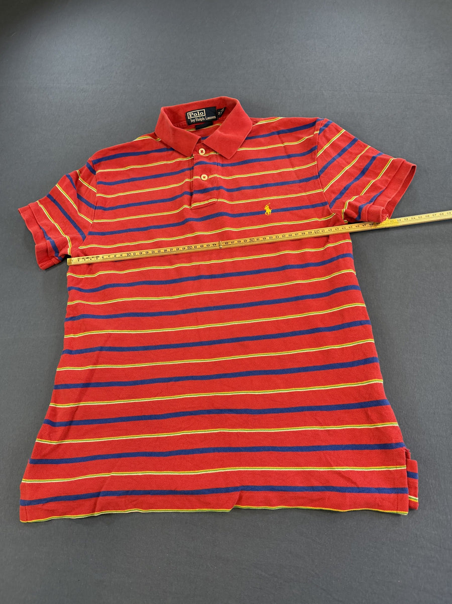 Rode streeppolo van Ralph Lauren (poloshirt / tennisshirt), maat M