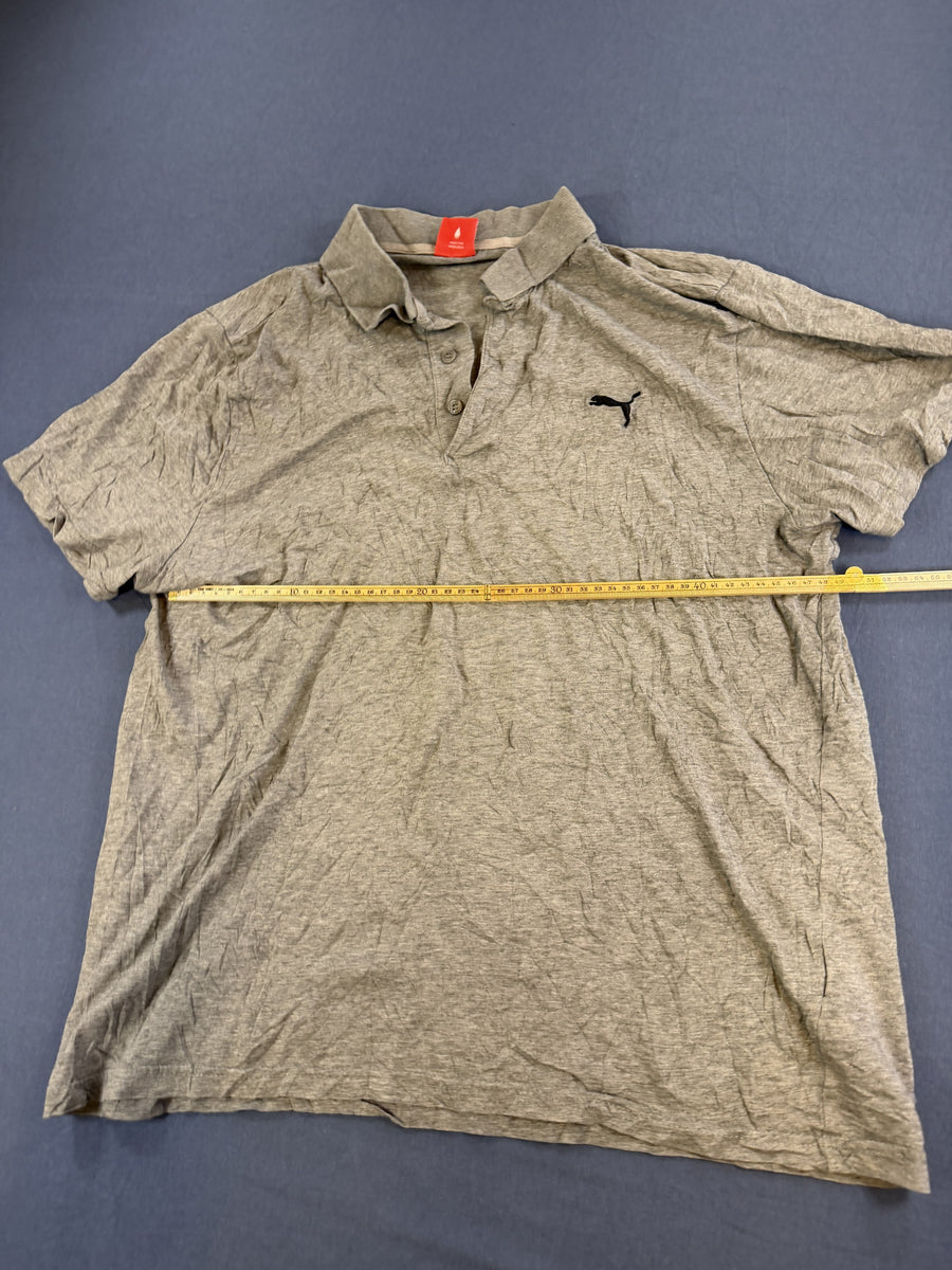 Puma polo grijs gemêleerd maat XL