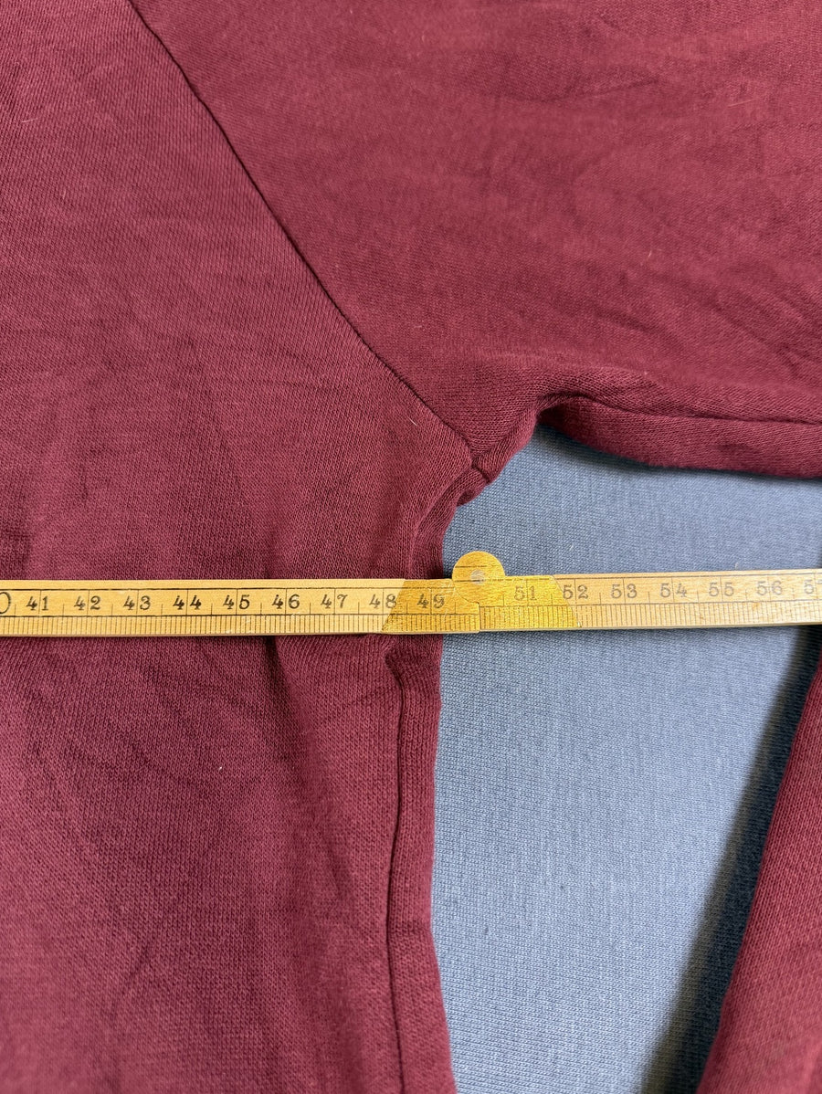 Bordeauxrode adidas Originals capuchontrui (hoodie), heren maat S, Trefoil-logo