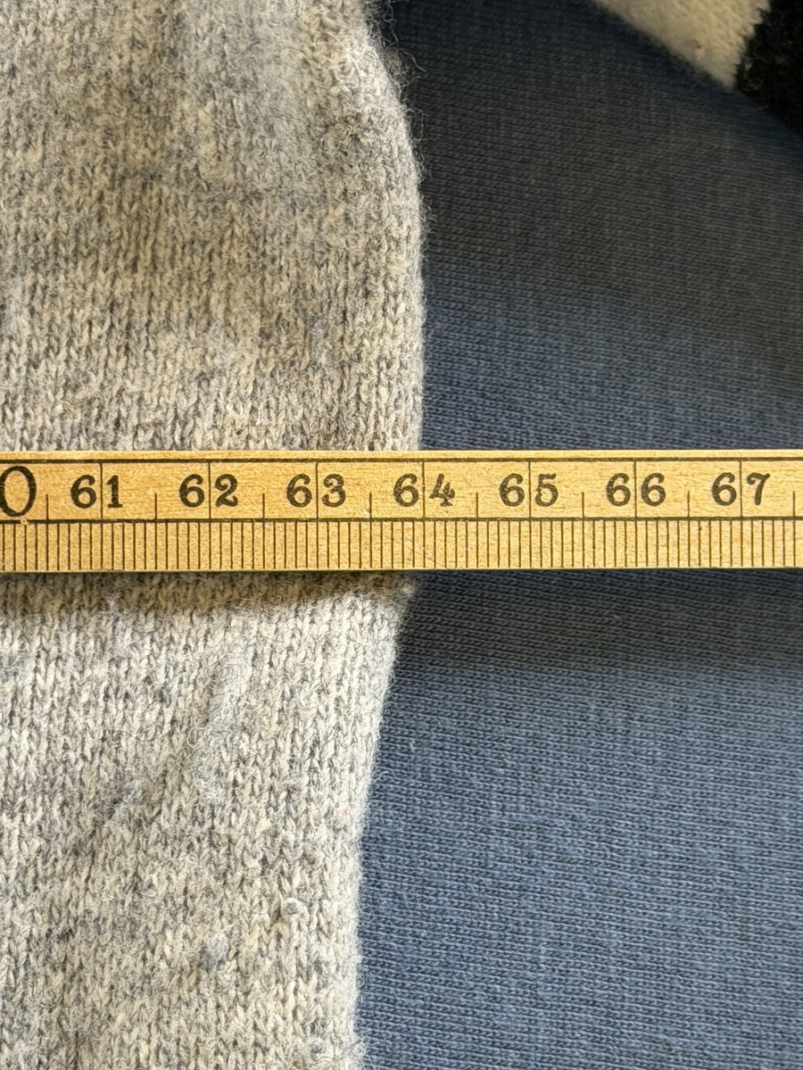 Grijs gemêleerde Lacoste heren trui, maat XXL (crewneck sweater / pullover)