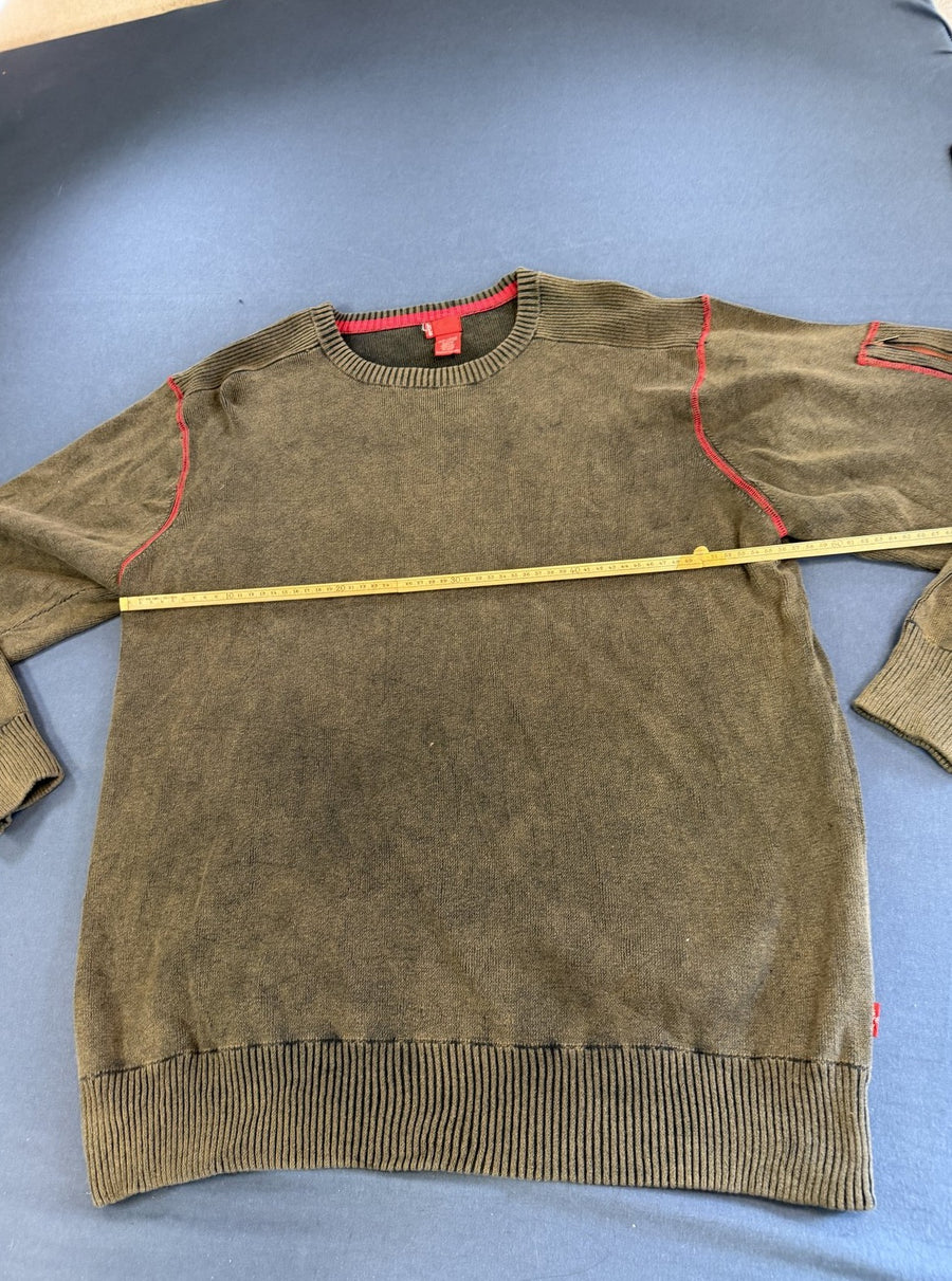 Groene Levi's trui (gebreide trui / pullover) maat XXL