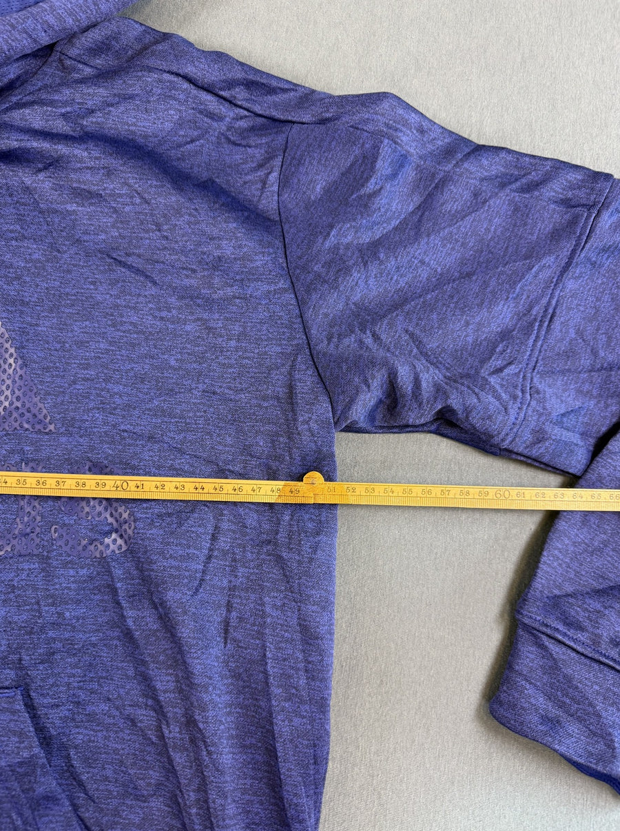 Blauwe adidas trui (sweatshirt/pullover) met logo - maat L