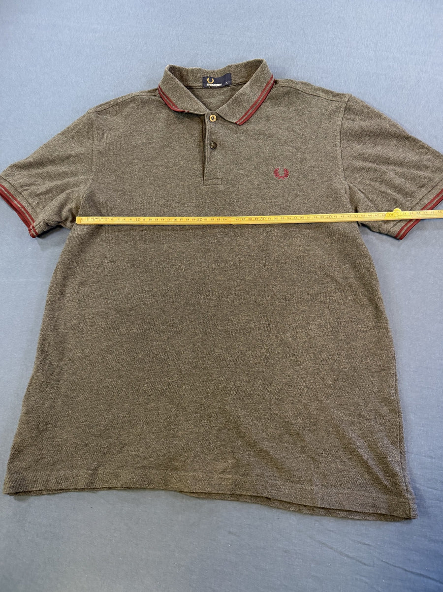 Grijze Fred Perry polo maat L (poloshirt / tennisshirt), Twin Tipped M3600