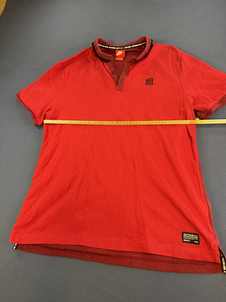 Rood Nike F.C. polo (voetbalshirt), maat XL