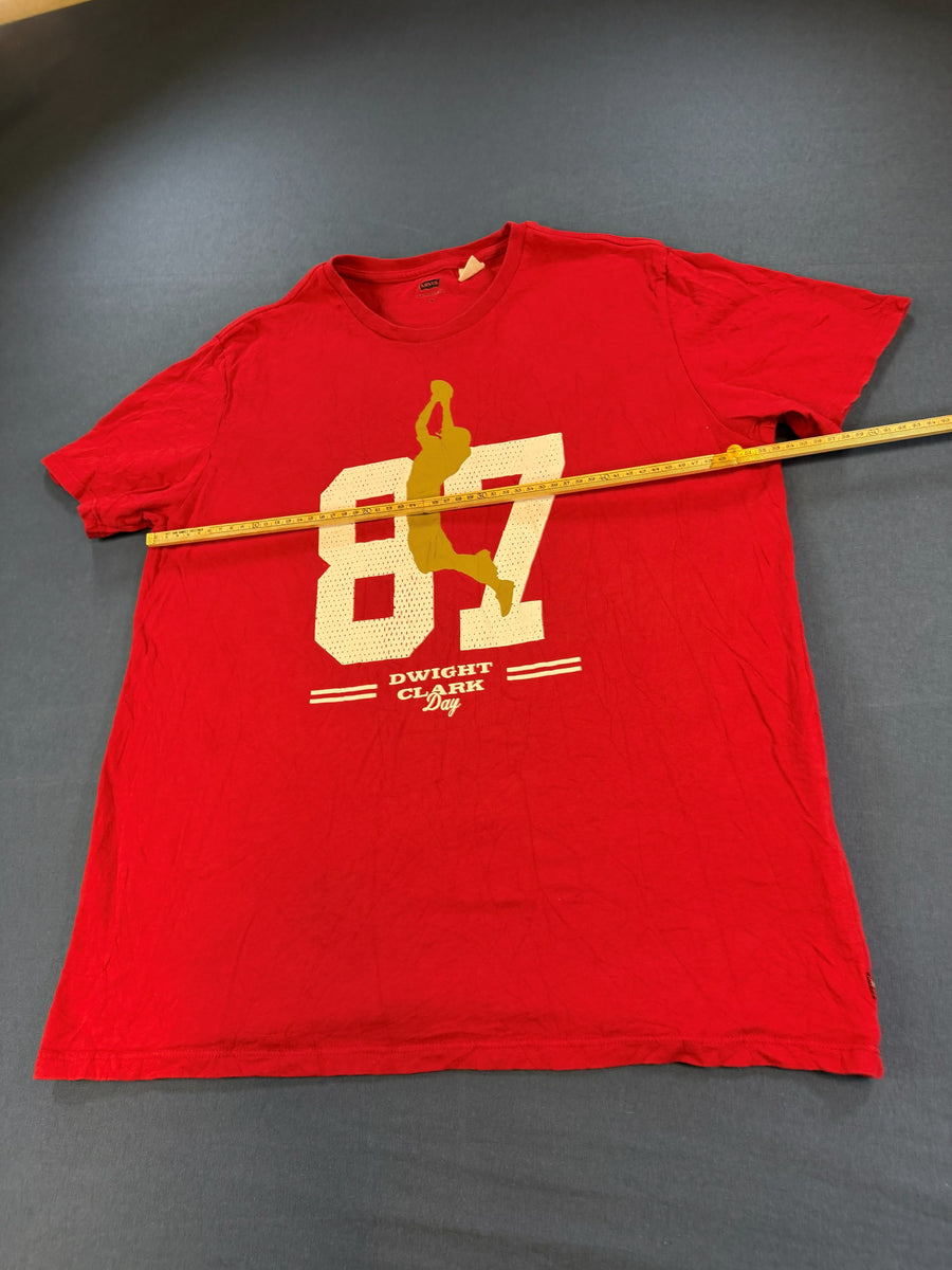 Levi's San Francisco 49ers t-shirt rood print heren maat XL shirt tee