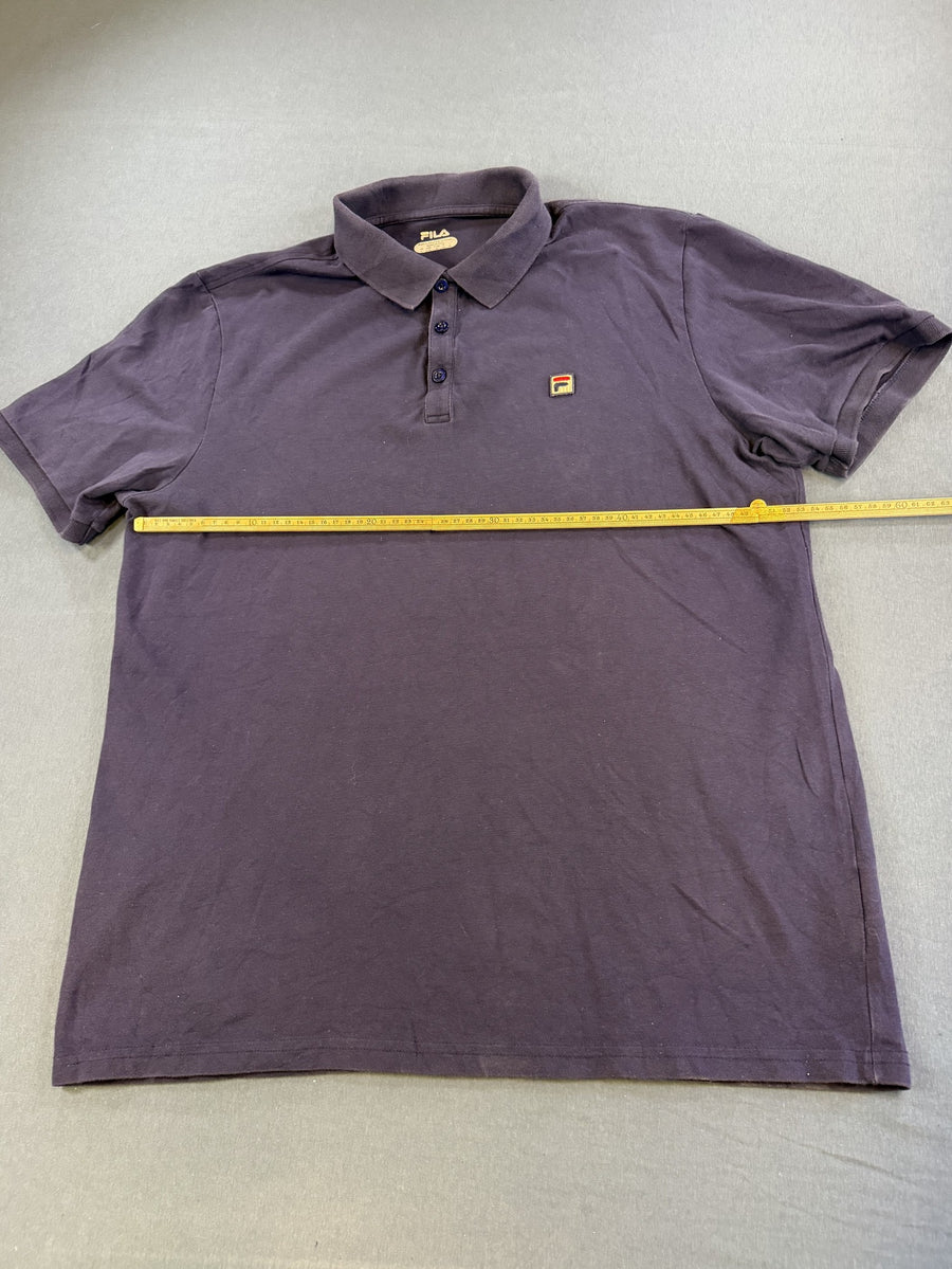 Blauw FILA polo maat L (poloshirt piqué katoen)