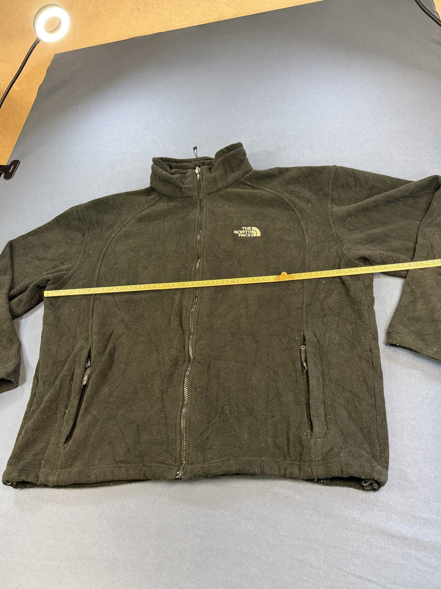 Zwart fleecevest (fleecetrui) van The North Face met doorlopende rits