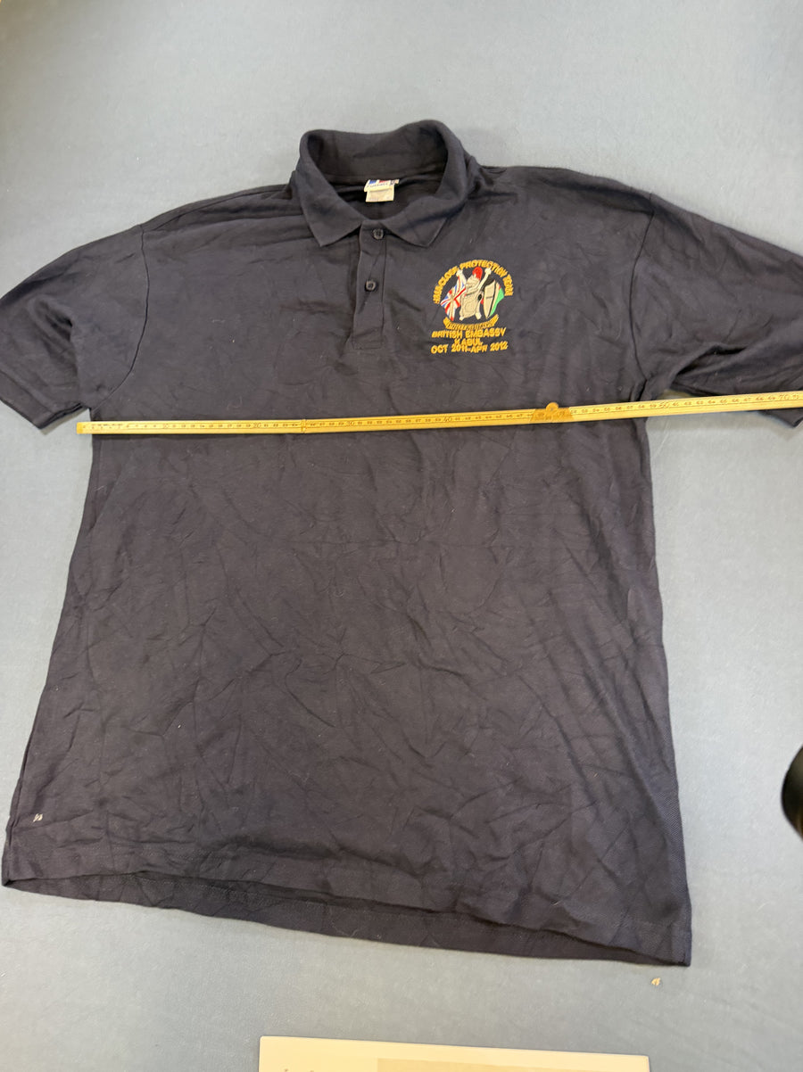 Blauwe polo (poloshirt) Russell Athletic – maat XL