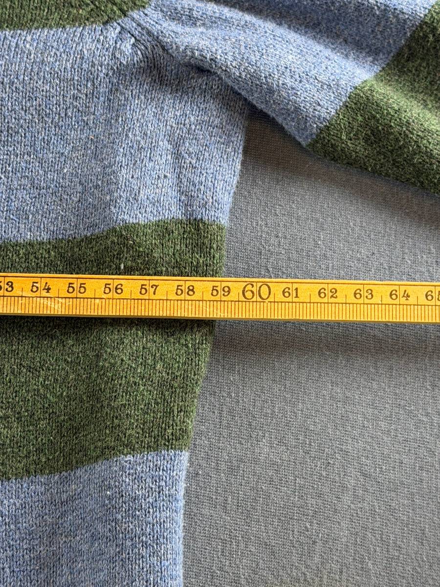 Tommy Hilfiger trui groen gestreept heren maat XL sweater pullover gebreid