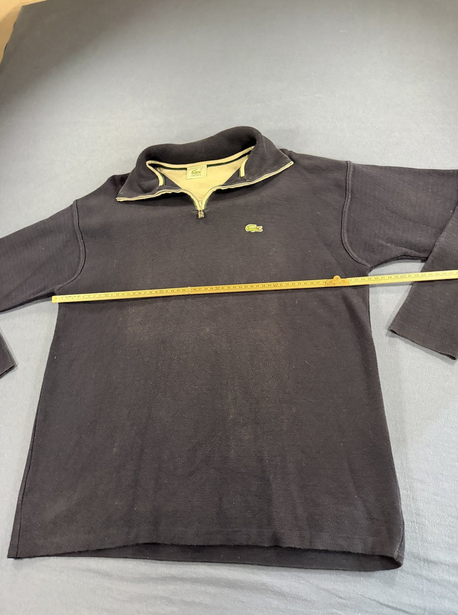 Blauwe Lacoste halfrits trui – maat XL (quarter zip / zip-sweater)