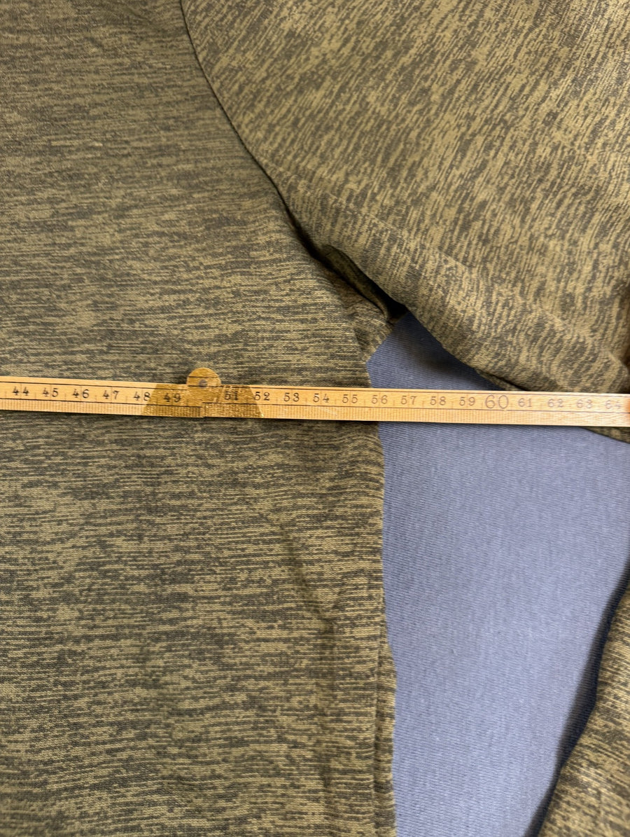 Groen fleecevest van Under Armour (quarter zip sporttrui), maat L - relaxed fit